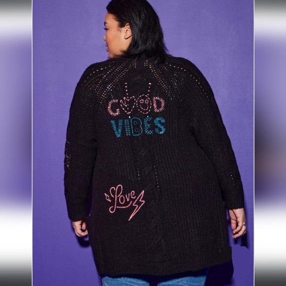 💔Lovesick Embroidered Cardigan - Picture 3 of 9